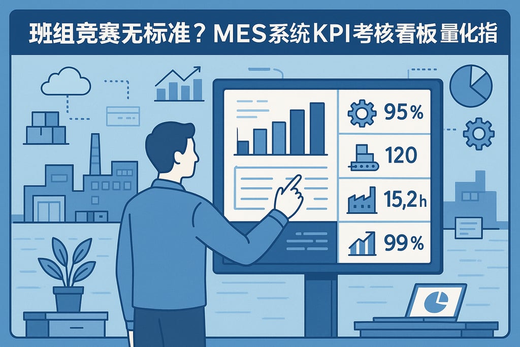 班组竞赛无标准？MES 系统「KPI 考核看板」量化指标